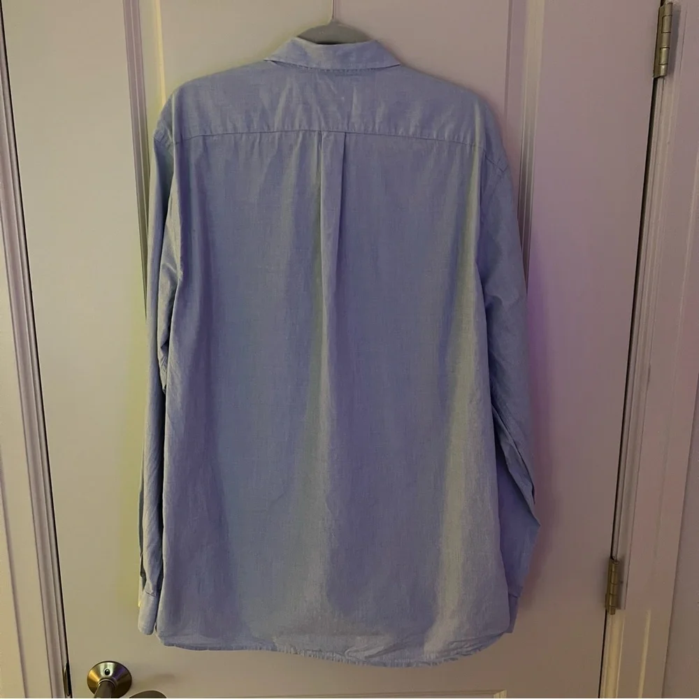 Gap mens slim fit long sleeve button down shirt | size 2XL